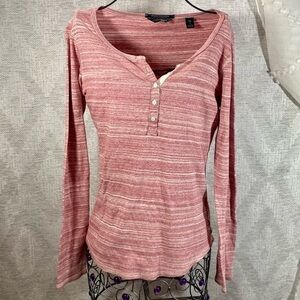 scotch & soda reveur de jour henley in red size 1
